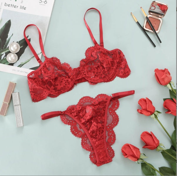 Ladies Underwire Lace Lingerie Suit Fashion Underwear | Ectron Online