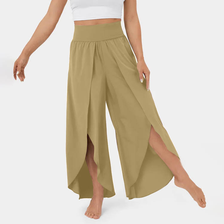 Buy Women's Loose Split Yoga Pants - Summer Fashion Wide Leg Pants | Ectron Online