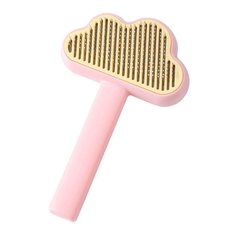 New Cloud Pet Comb | Self-Cleaning Cat & Dog Comb New Cloud Pet Comb Cat Comb Pet Brushing | Ectron Online