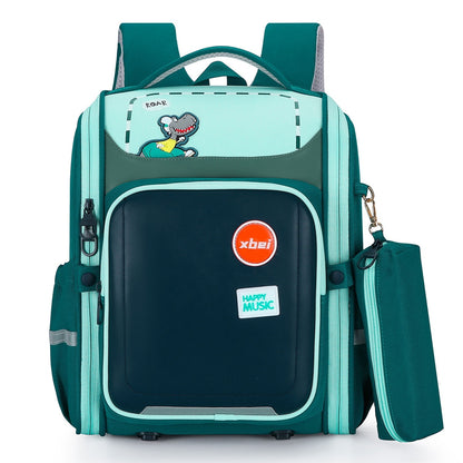 Schoolbag Boys And Girls Burden Reduction Spine Protection Water-proof Large Capacity