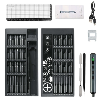 70-in-1 Mini Electric Screwdriver Kit - Rechargeable Repair Tool