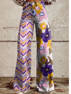 European And American Plus Size Women's Denim Casual Pants European And American Plus Size Women's | Ectron Online