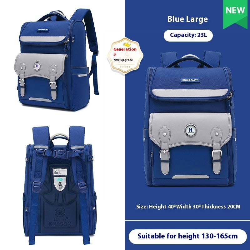 Lightweight Kids' Backpack with Spine Support – Grades 1–6 Primary School Students Grade One Two Th | Ectron Online
