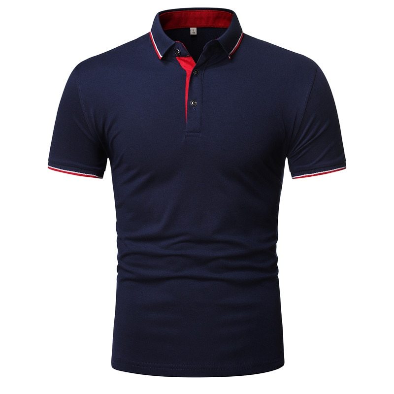 Men’s Stand Collar Polo Shirt – Business Casual Short Sleeve Men's Stand Collar Short Sleeve Polo Shi | Ectron Online