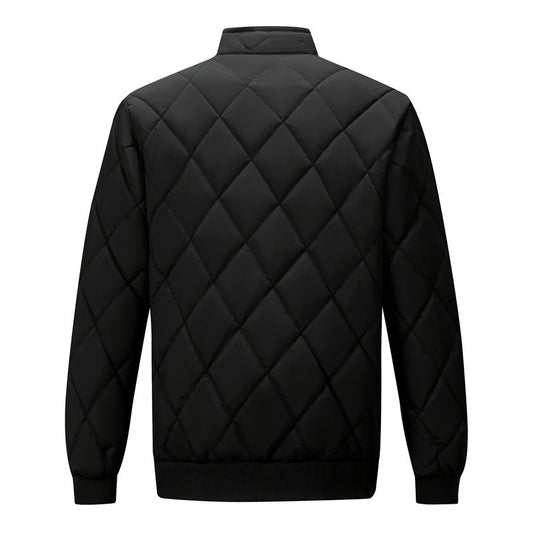 Stand Collar Men's Dad Trendy Warm-keeping Cotton Cotton-padded Jacket Bread Coat