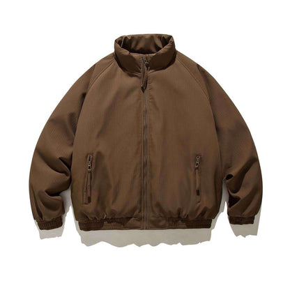 Retro Vertical Striped Puffer Jacket