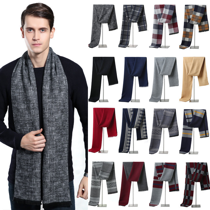 Men's Autumn And Winter  Cashmere Warm Scarf