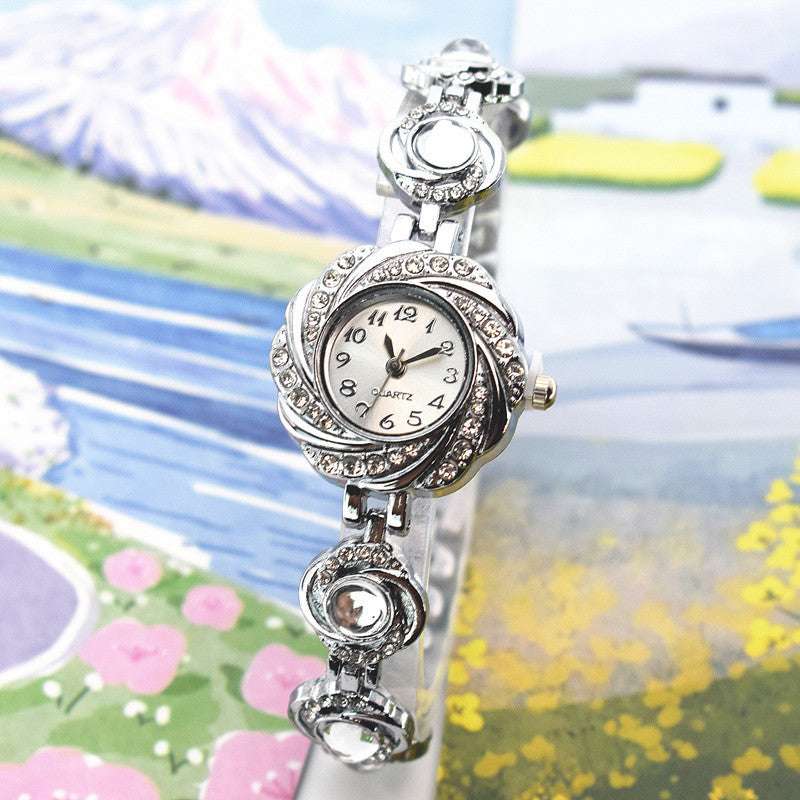 Chalcedony Diamond Light Luxury Bracelet Watch Chalcedony Women's Diamond Light Luxury | Ectron Online