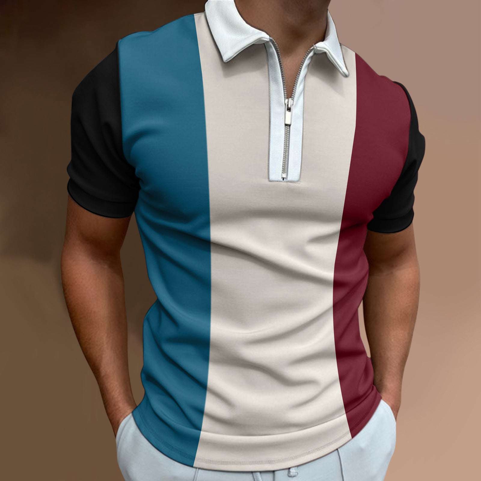 Classic Men's Polo T-Shirt - Premium Cotton Short Sleeve Polo Casual Multicolor Men's Coat Lapel | Ectron Online