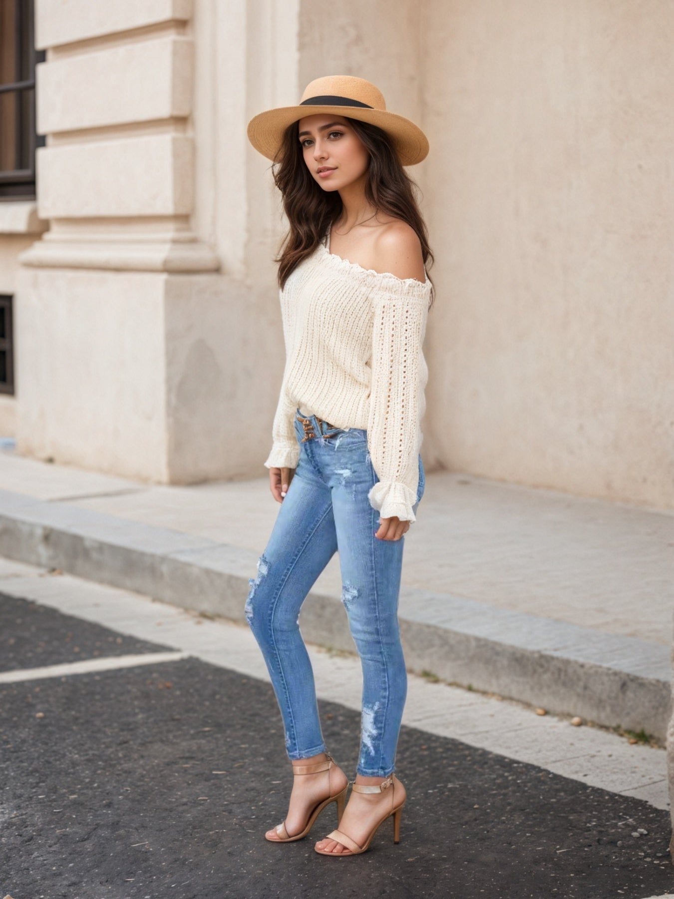 Ladies' High-Stretch Slim Fit Jeans