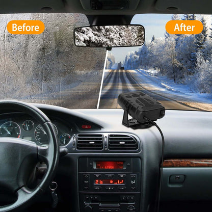 2-in-1 Portable Car Heater & Defroster - 12V/120W or 24V/200W 24V 200W Or 12V 120W Portable Car Heate | Ectron Online