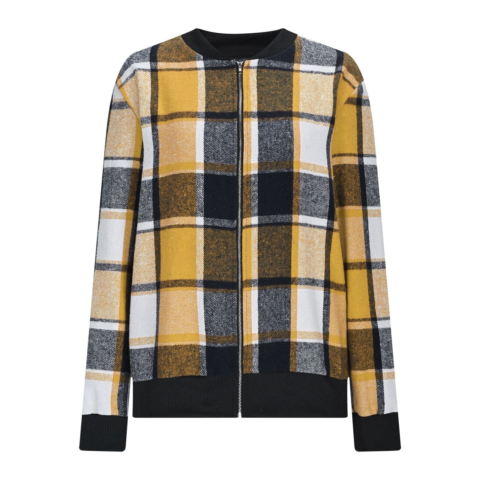European & American Plaid Baseball Jacket - Autumn/Winter Style European And American Autumn And Winter | Ectron Online