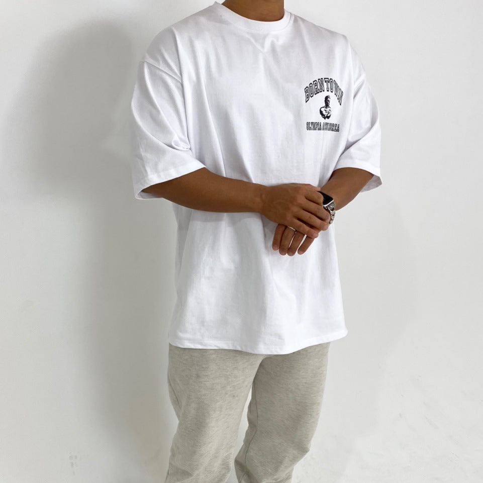Men’s Loose Cotton Sportswear – Fitness & Running Training Gear Men's Cotton Loose Sports Fitness Runnin | Ectron Online