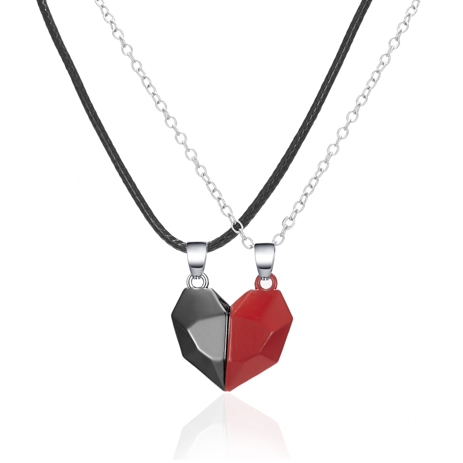 Eternal Bond | Heart-Shaped Couple Jewelry Necklace | Ectron Online