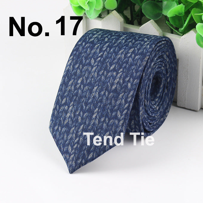 Men's Tie New Ultra-narrow Wool Elegant Atmosphere