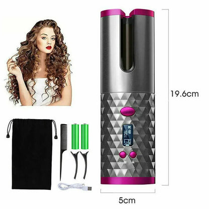 Cordless Auto Rotating Hair Curler Hair Curler LCD Cordless Auto Rotating W | Ectron Online