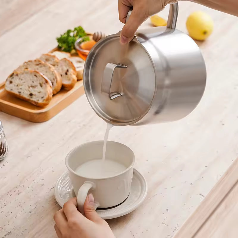 2L Stainless Steel Oil Filter Pot | Fine Mesh Strainer & Oil Storage Tank