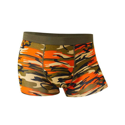 Camouflage Men's Underwear Modal Breathable Boxers Mid-waist Printed Boxers