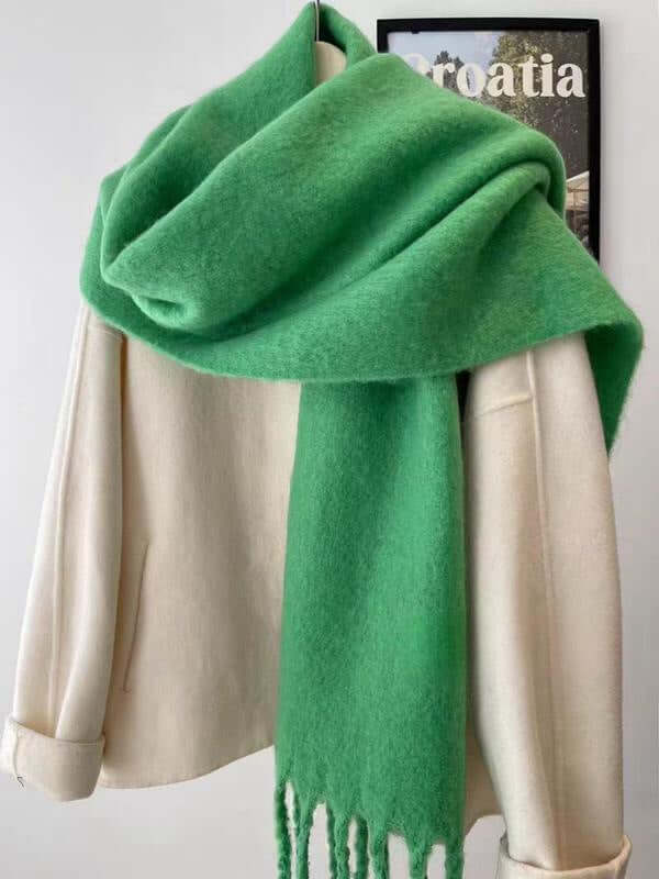 High Quality Wool-Like Solid Color Scarf Women's Wool-like Autumn And Winter Soli | Ectron Online
