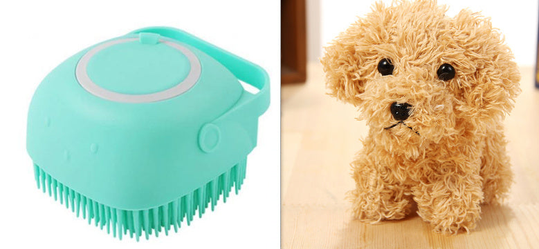 {{ brand }} Silicone Dog Bath Brush for Gentle Pet Grooming Set1 - Pet Products Amazon Hot Silicone Dog Bat