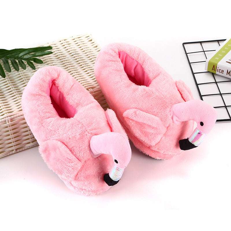 Winter Home Flamingo Non-slip Slippers