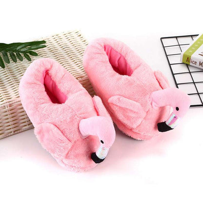 Winter Home Flamingo Non-slip Slippers