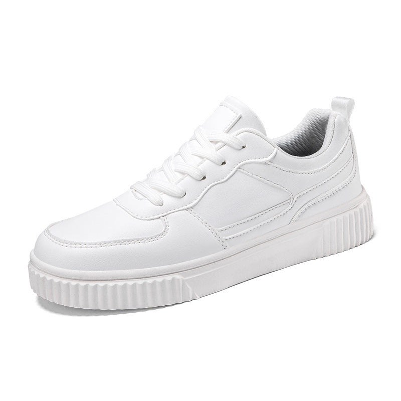 Autumn White Shoes for Students – Trendy Korean Style Platform Autumn New Breathable White Shoes For St | Ectron Online