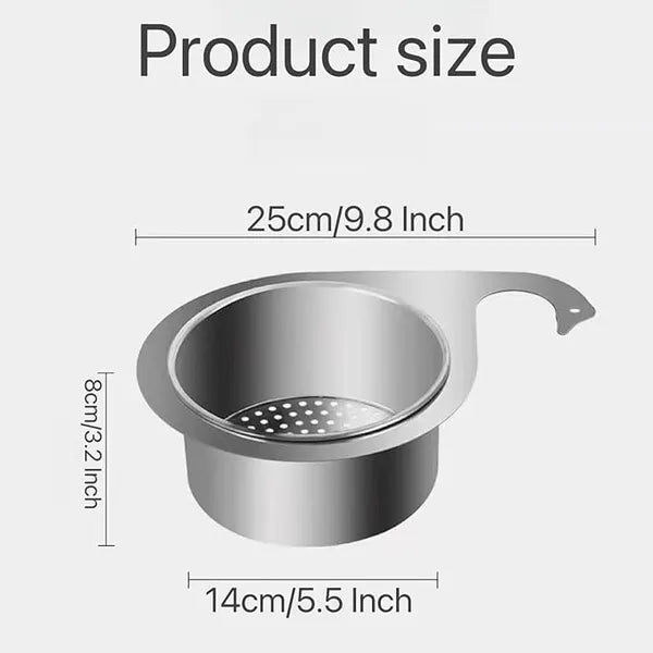 Stainless Steel Swan Sink Strainer Basket | Durable Kitchen Drain Filter