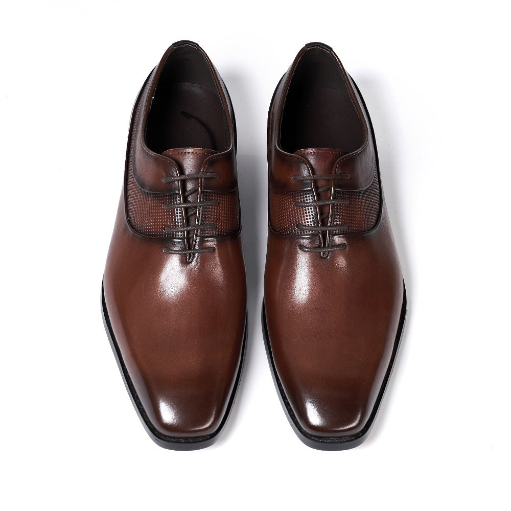 Pointed Toe Business Formal Leather Shoes Pointed Toe Business Formal Wear Leather | Ectron Online