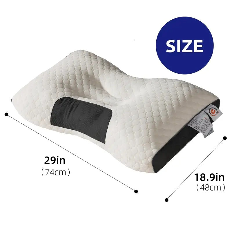 2-Pack YBZ 3D Knitted Cotton Massage Pillows | Ergonomic Sleep Support
