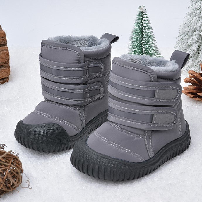 Children’s Winter Snow Boots with Velcro | Warm Plush-Lined Unisex Boots Children's Winter New Velcro Plus Velvet | Ectron Online