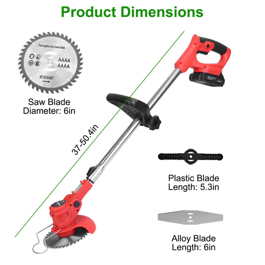 Adjustable Telescopic Weed Trimmer - Ergonomic Grass Trimmer