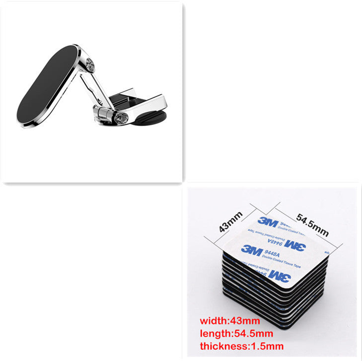 360° Rotating Car Mount: Foldable & Magnetic for All Phones Rotate Metal Magnetic Car Phone Holder | Ectron Online