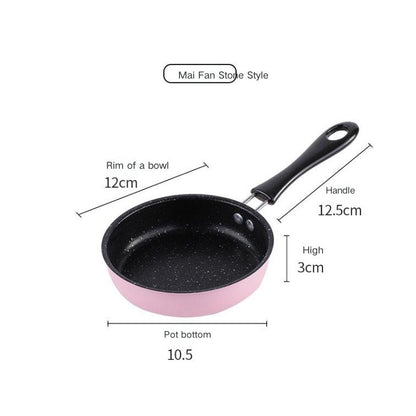 Mini Pan Non-stick Frying Pan Egg Frying Pan Kitchen Candy Toy Real Cooking Children Small Pot