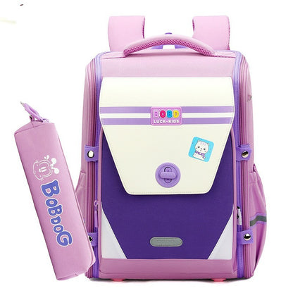 Children's Schoolbag Primary School Spine Protection Burden Reduction