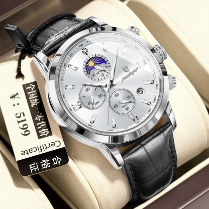 Men's Multi-Function Sports Watch Multi-Function Sports Timing Moon Phase | Ectron Online