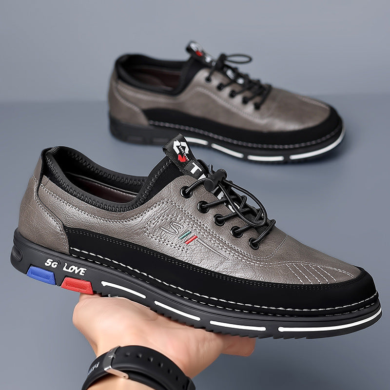 Handmade Leather Shoes – Versatile, Stylish & Comfortable Handmade Leisure Versatile Fashion Leath | Ectron Online