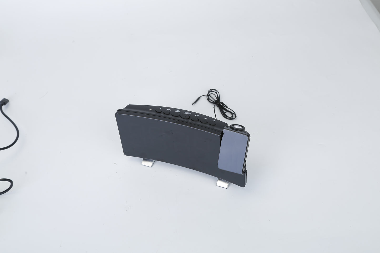 Projection Alarm Clock with Radio | 180° Rotatable LED Digital Clock