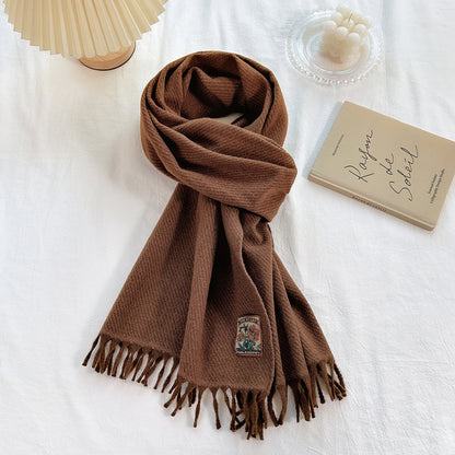 Women's Korean-style All-match Monochrome Scarf