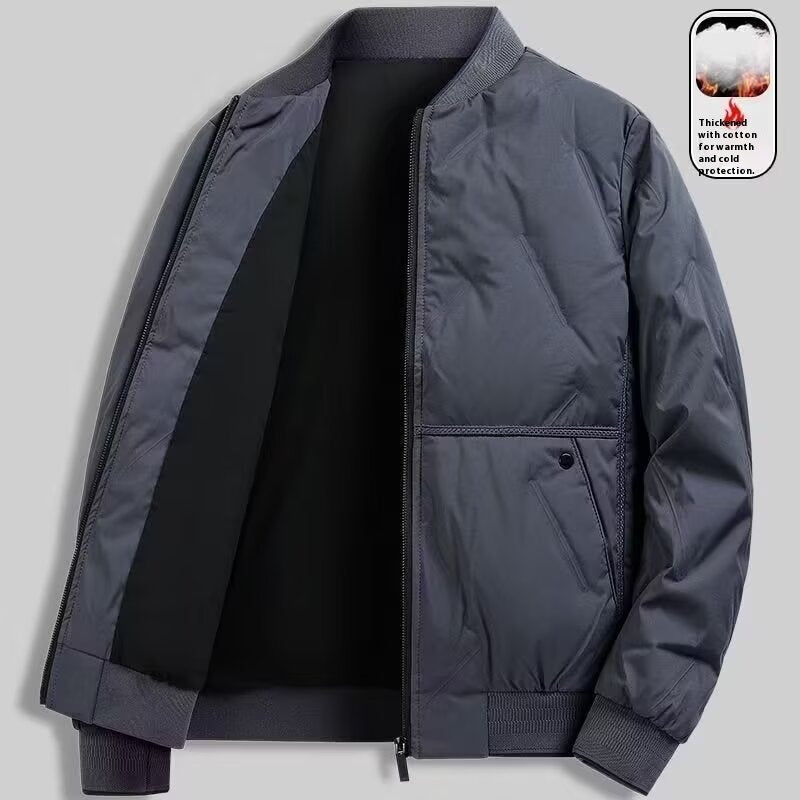 New Men's Casual Cotton-Padded Coat New Casual Simple Cotton-padded Coat For | Ectron Online