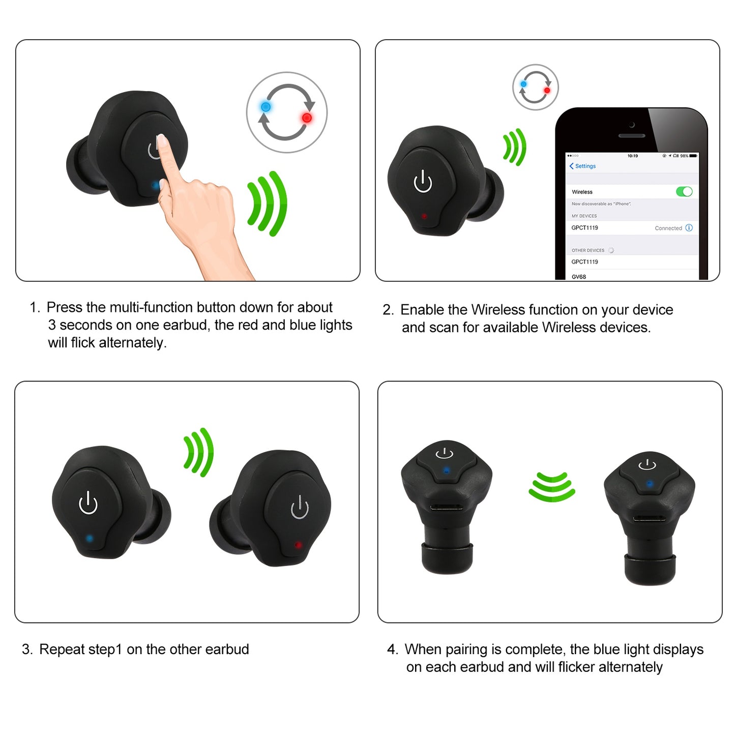 True Wireless Business Earbuds | Apt-X Stereo Noise Cancelling