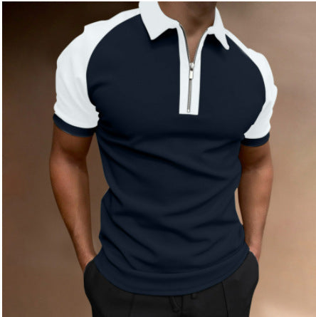 Classic Men's Polo T-Shirt - Premium Cotton Short Sleeve Polo Casual Multicolor Men's Coat Lapel | Ectron Online
