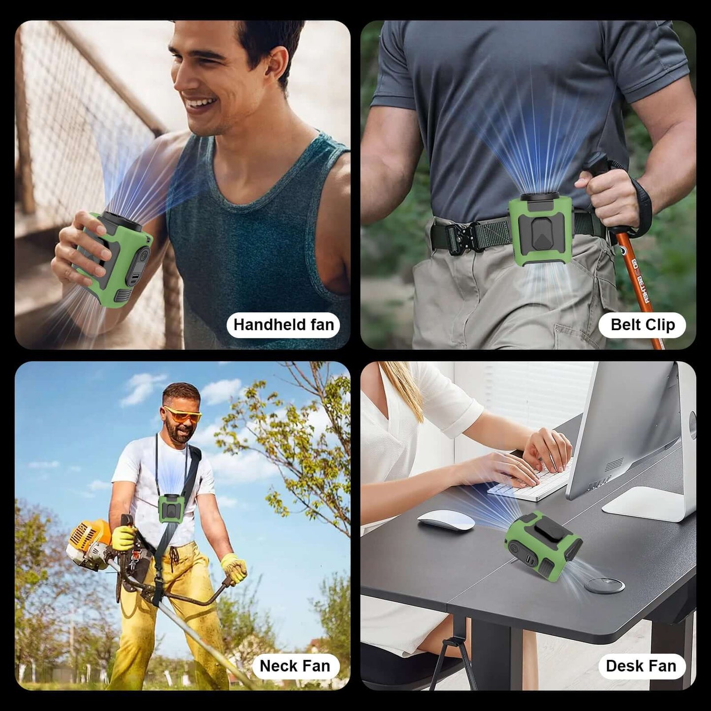 16,000 RPM Portable Waist Fan 16, 000 Rpm 10000mAh Portable Waist Fan, | Ectron Online