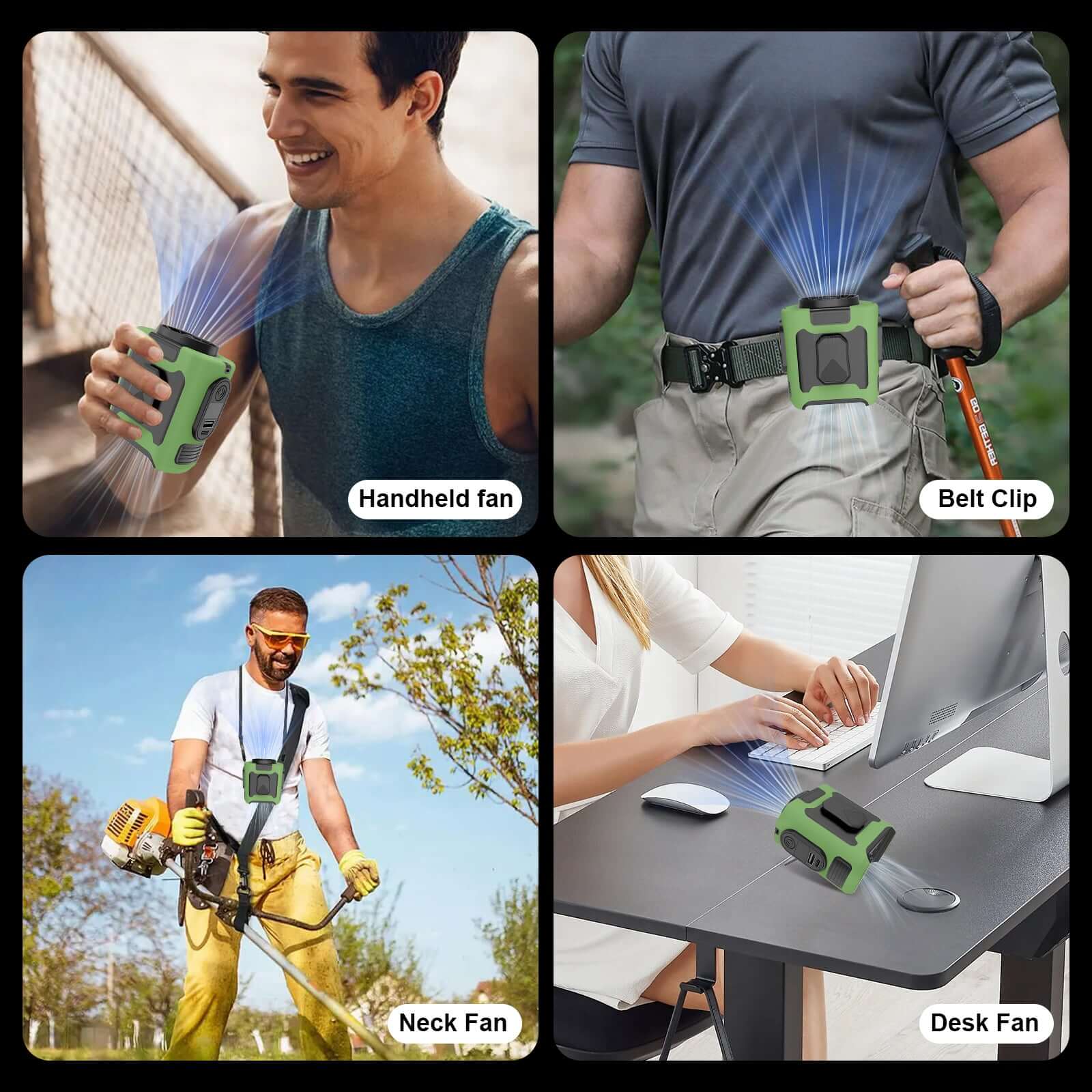 16,000 RPM Portable Waist Fan 16, 000 Rpm 10000mAh Portable Waist Fan, | Ectron Online