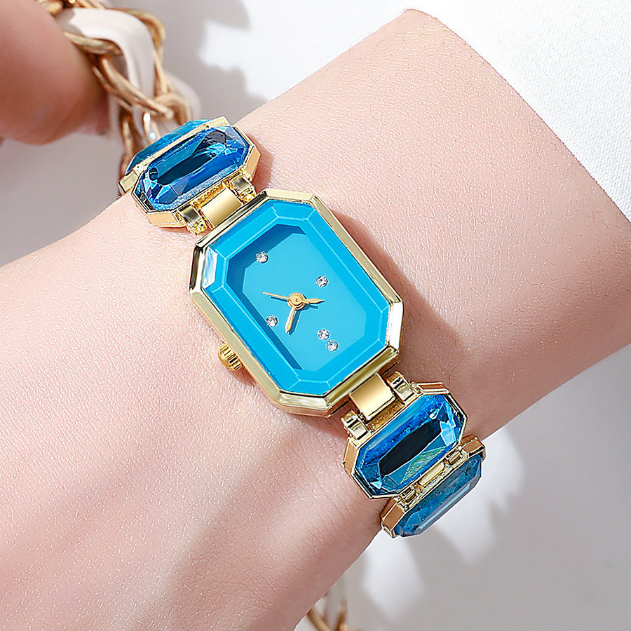 Stone Color Emerald Niche Bracelet Stone Color Emerald Niche High-grade Aff | Ectron Online