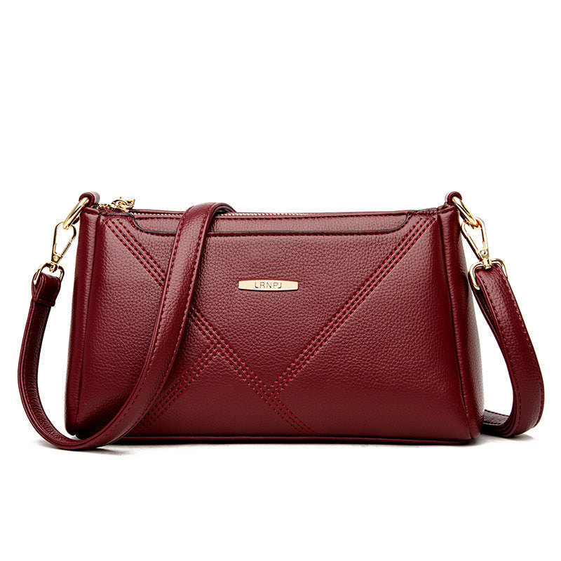 Texture Soft Leather Crossbody Bag for Fashionable Ladies Texture Soft Leather Crossbody Bag Fashi | Ectron Online