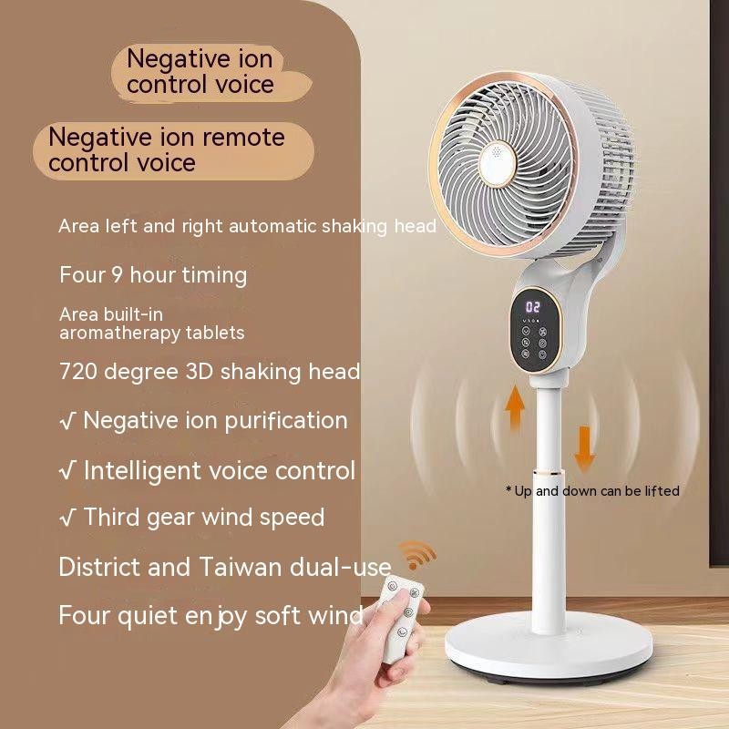 Air Circulator Household Fan Student Dormitory Fan Large Wind Platform Thermantidote Turbofan