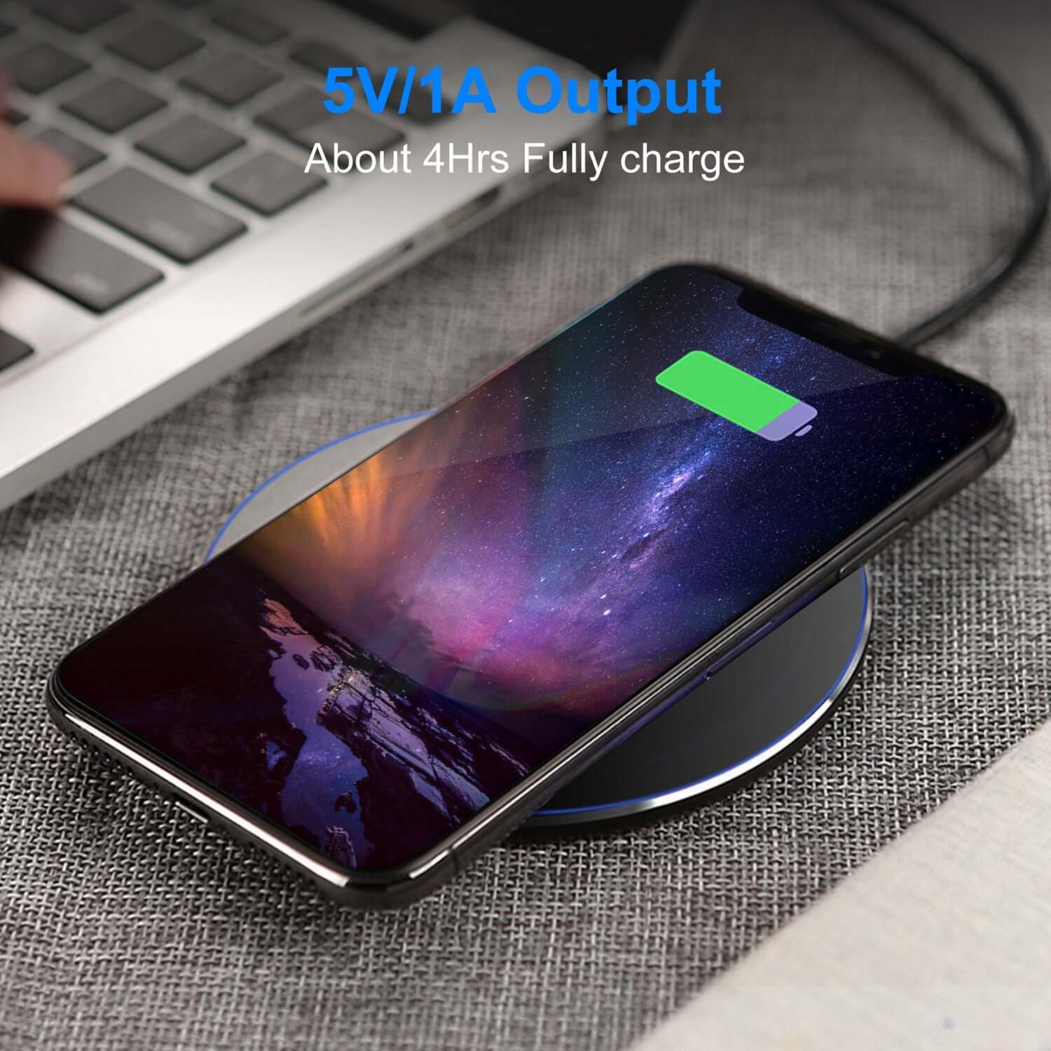 Qi-Certified Ultra-Slim Wireless Charger 1Pc Wireless Charger Qi-Certified Ultra- | Ectron Online