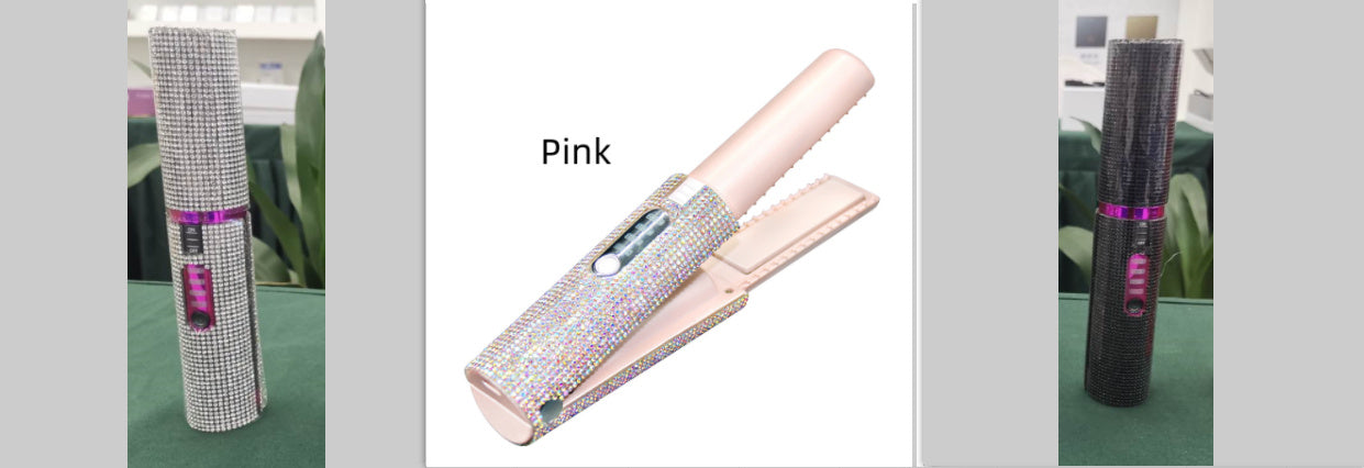 2-in-1 Electric USB Hair Straightening Brush & Curler 2-In-1 Electric USB Hair Straightening B | Ectron Online
