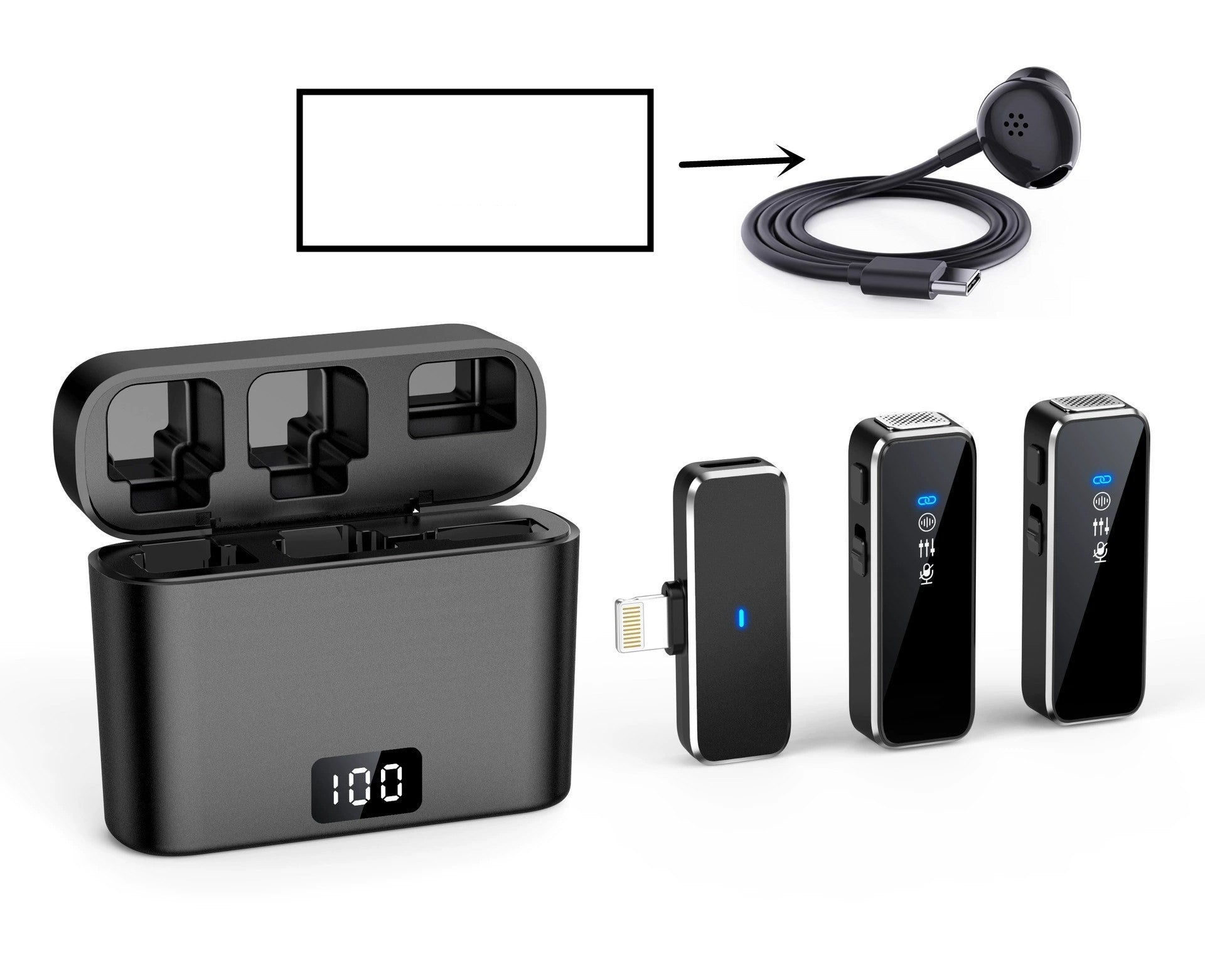 Wireless Collar Clip Microphone – Noise Reduction Lavalier Mic Wireless Collar Clip Microphone Noise Re | Ectron Online